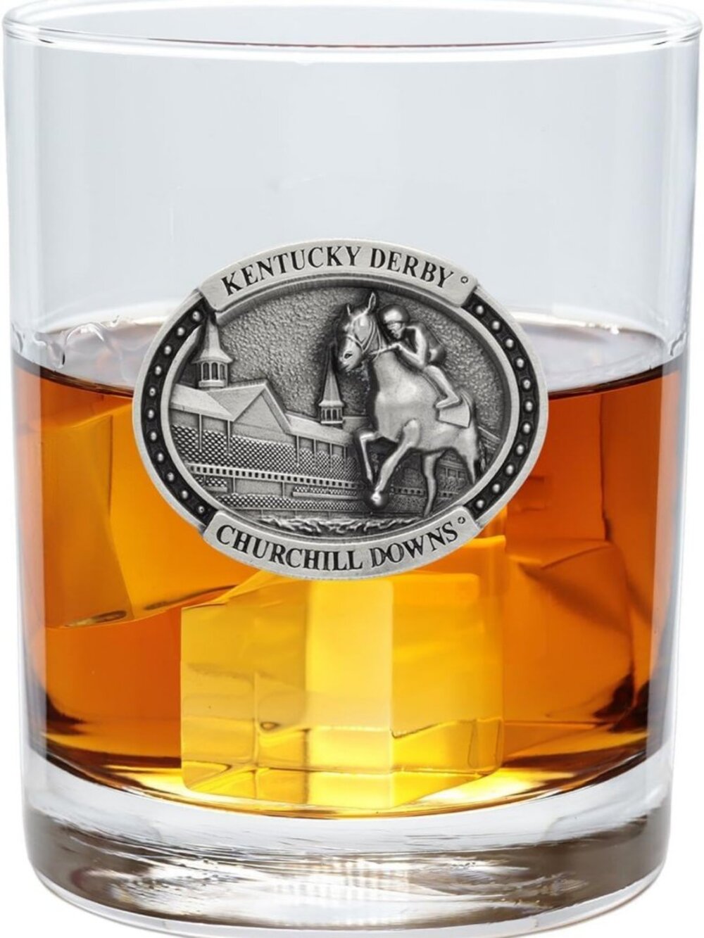 Kentucky Derby Pewter Whiskey Glass - Official Collectible, Perfect Gift for